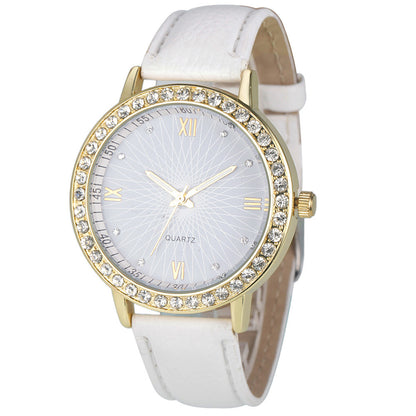 Women's watch sun face quartz watch personality rhinestone decoration fashion watch - Amazhona 