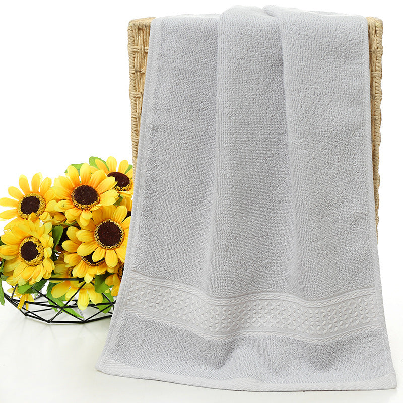 Pure cotton plain towel bath towel - Amazhona 