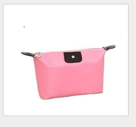 Cute Dumpling Cosmetic Bag Candy-colored Folding Dumpling Storage Bag Ingot Waterproof Washing Bag - Amazhona 