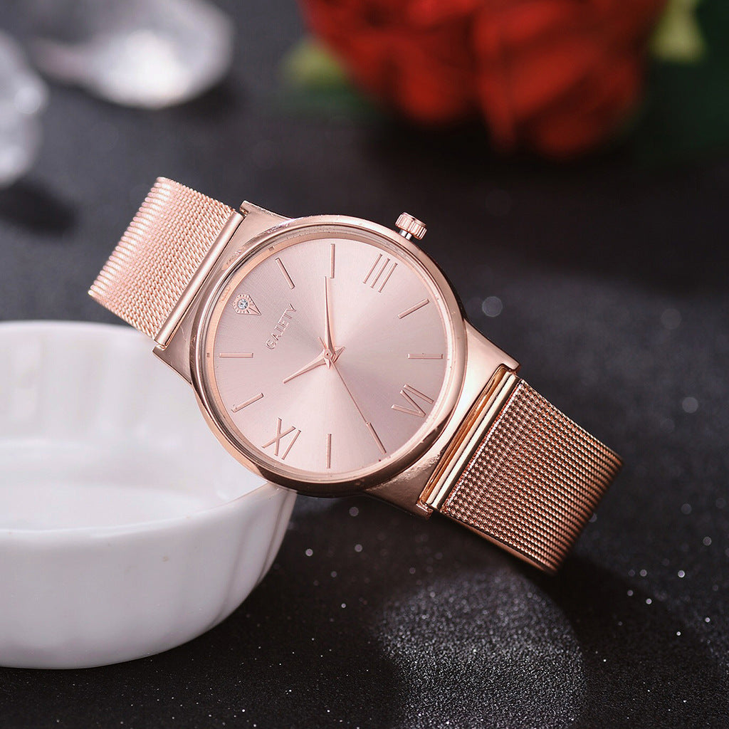 GAIETY Fashion Brand 4pcs/Set Dress Women Rose Gold Watches Luxury Ladies Wrist Watch Female Quartz Clock Bracelet reloj mujer - Amazhona 