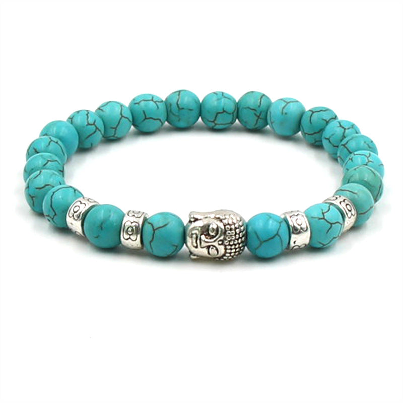 Buddha head elastic bracelet - Amazhona 