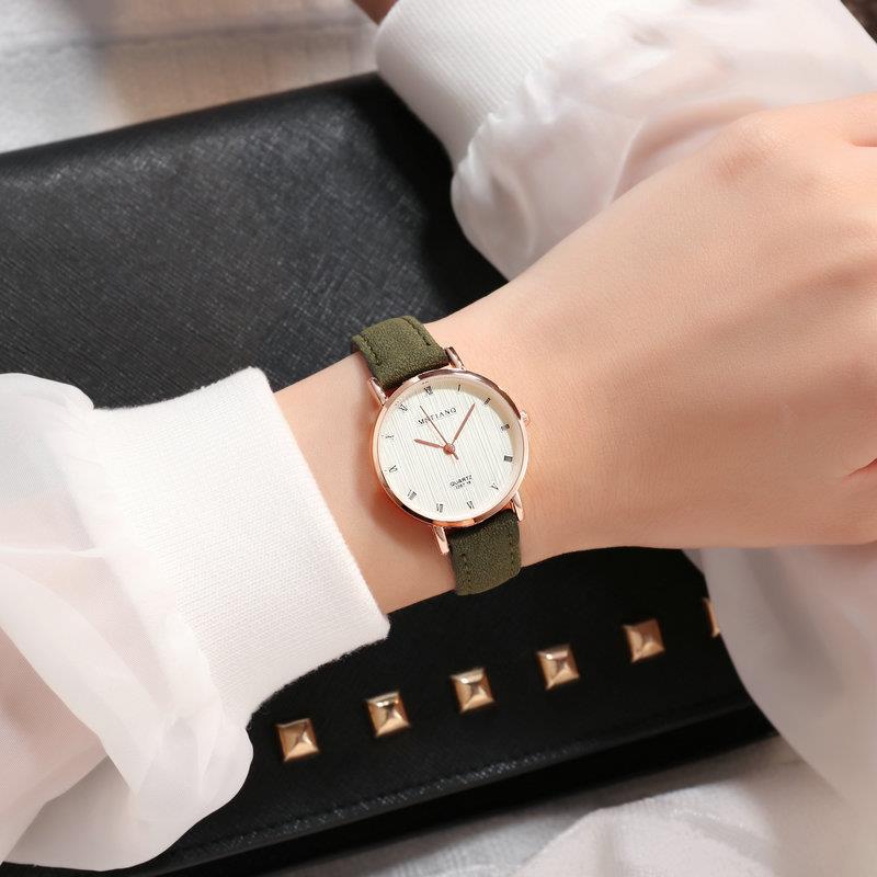 Simple Casual Belt Ladies Couple Quartz Watch - Amazhona 