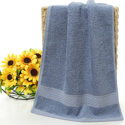 Pure cotton plain towel bath towel - Amazhona 