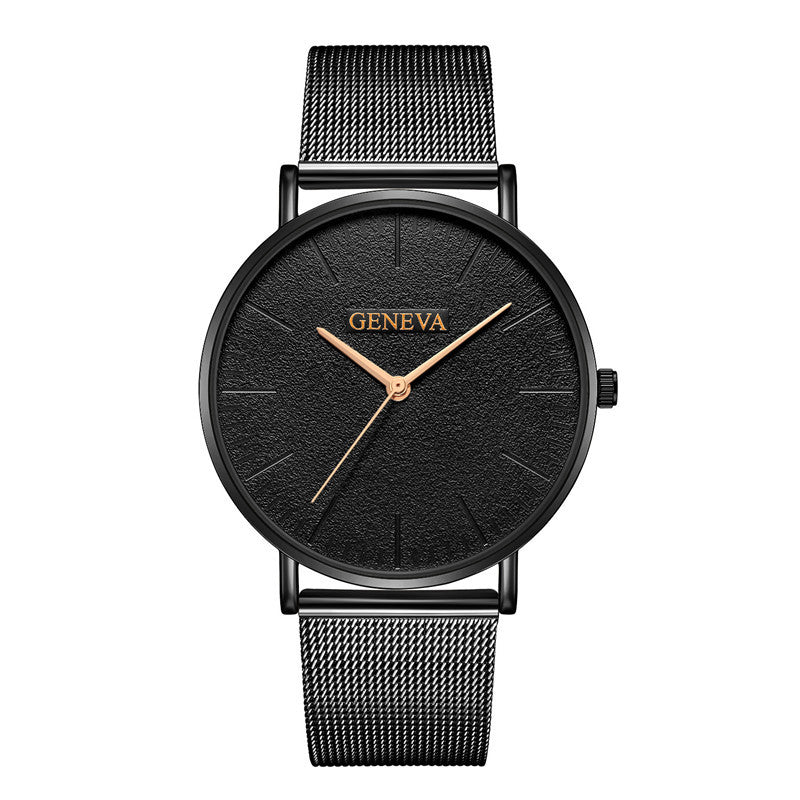 Mesh belt alloy ultra-thin quartz watch - Amazhona 