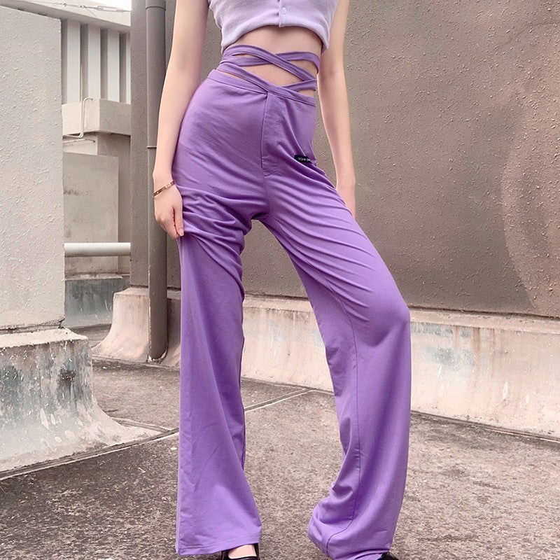 All-match fashion casual straight pants - Amazhona 