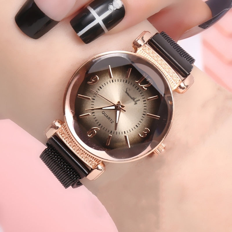 Gradient color trend watch ladies fashion casual - Amazhona 