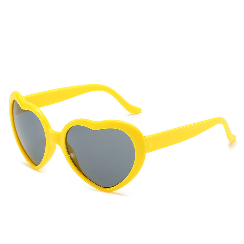 Women's Fashion Trend Heart-shaped Sunglasses - Amazhona 