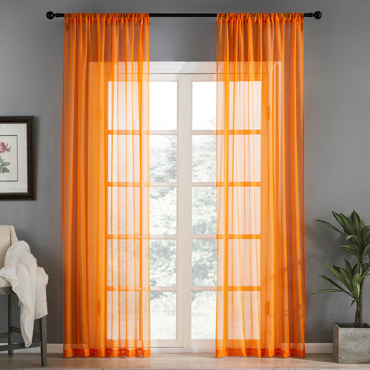 Modern And Simple Pure Color Cotton And Linen Window Screen - Amazhona 