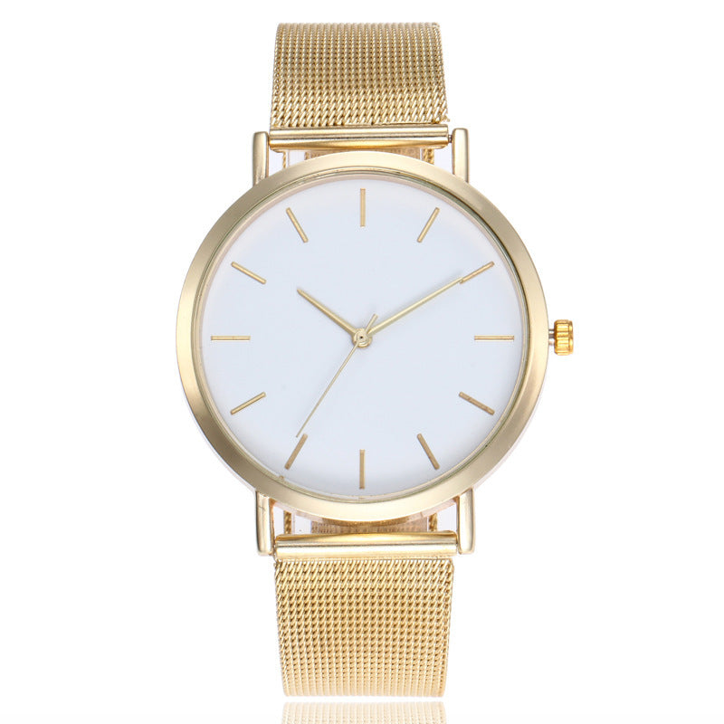 Simple alloy mesh belt watch - Amazhona 