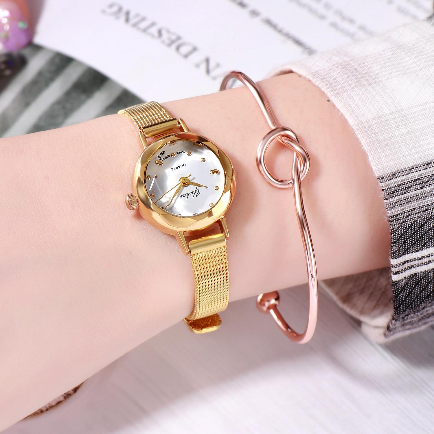 Fashion Mesh Strap Watch Fashion Casual Ladies Small Students - Amazhona 