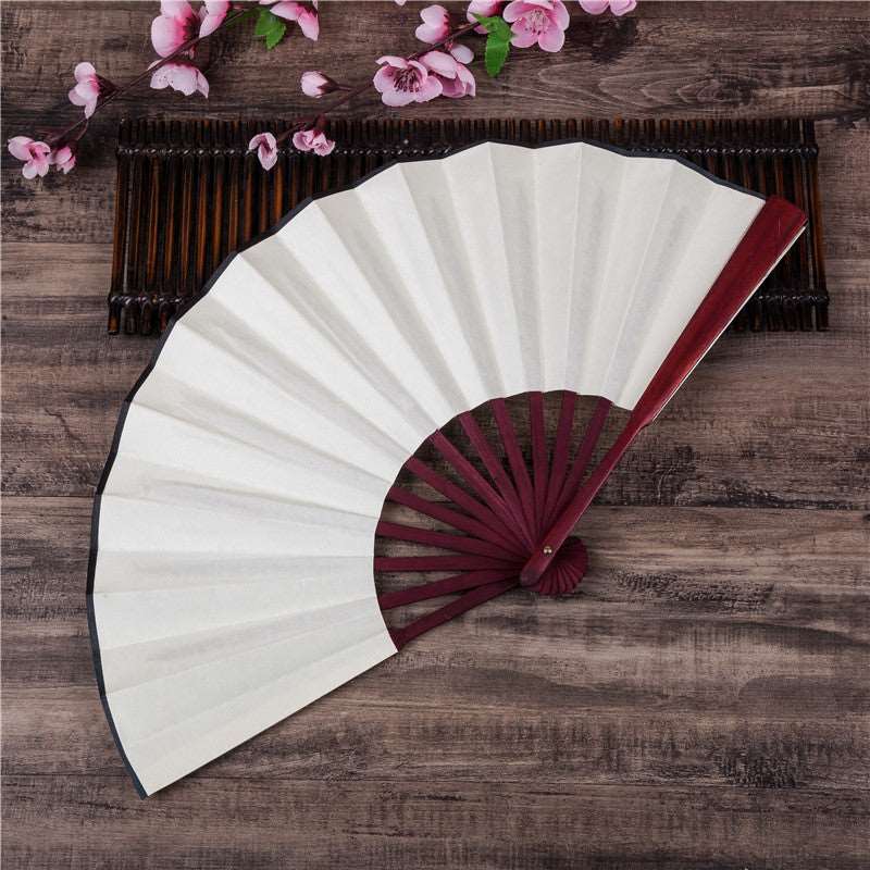 Double-sided silk fan - Amazhona 