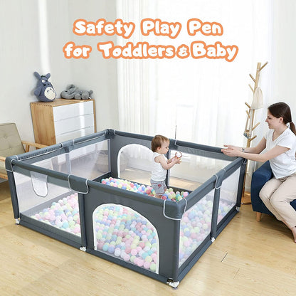 Large baby playpen79x71, extra large play pen for babies and toddlers