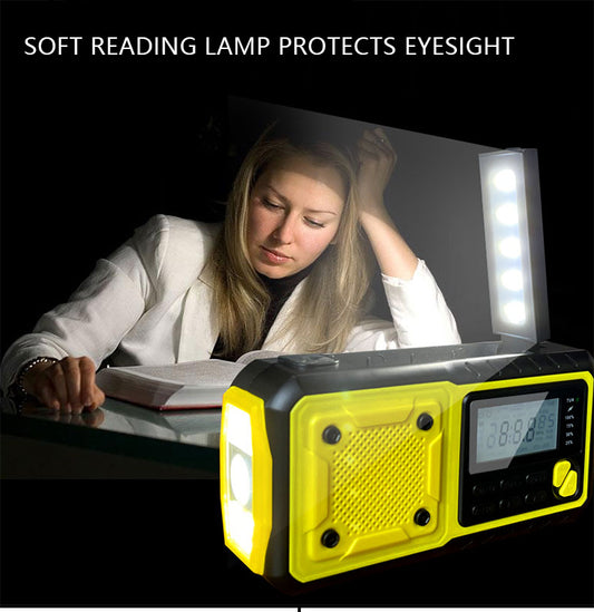 Outdoor Waterproof Hand Power Generation Emergency Solar Radio - Amazhona 