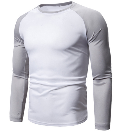 Men's Casual Long Sleeve Round Neck Skin Care T-Shirt - Amazhona 