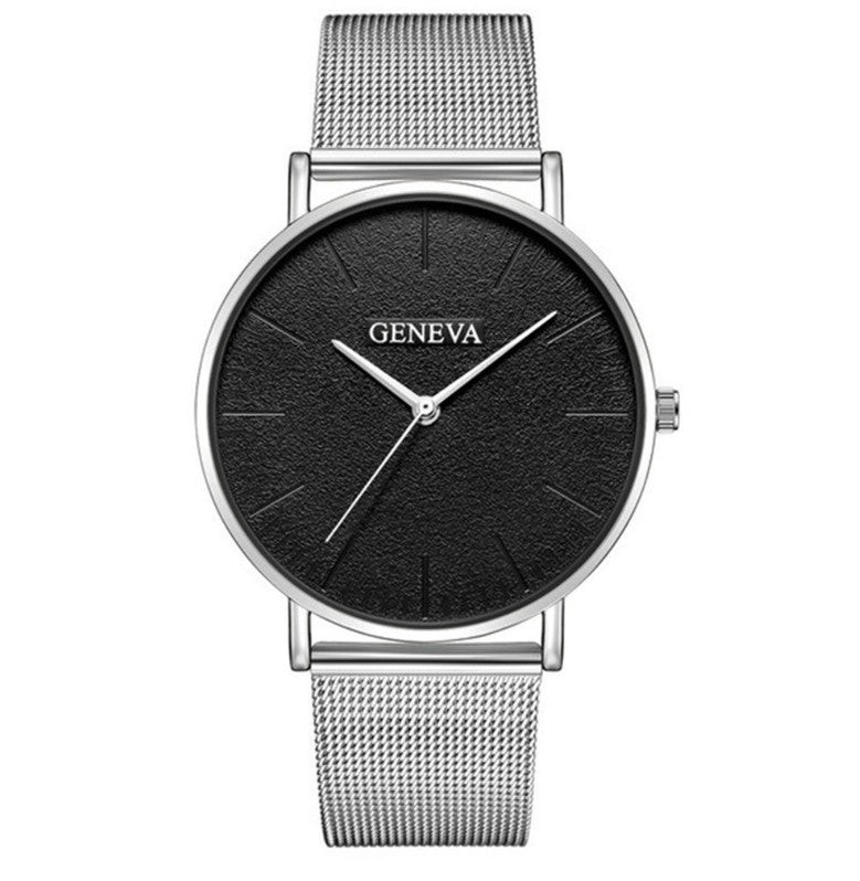 Mesh belt alloy ultra-thin quartz watch - Amazhona 