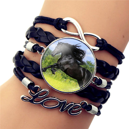 Time Gem Black Horse Bracelet - Amazhona 