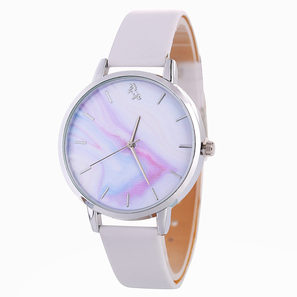 Casual gradient color belt women's watch - Amazhona 