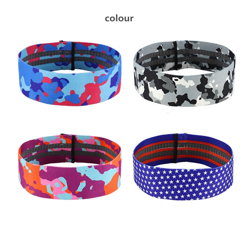 Anti-slip yoga camouflage color resistance band - Amazhona 