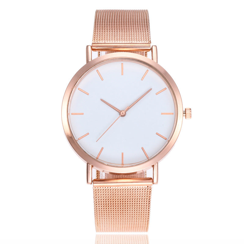 Simple alloy mesh belt watch - Amazhona 