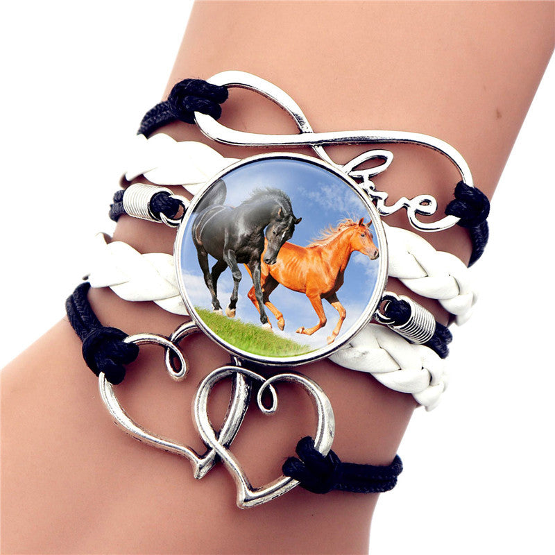 Time Gem Black Horse Bracelet - Amazhona 