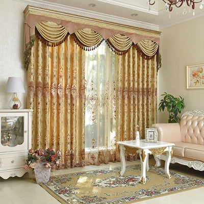 Hollow embroidery curtain fabric - Amazhona 