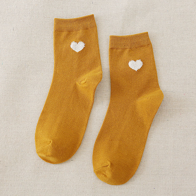 Winter socks women love tube socks cotton socks - Amazhona 