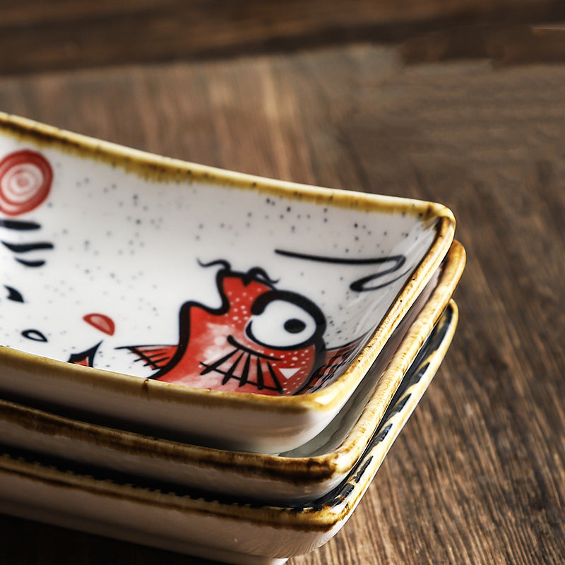 Japanese Style Rectangular Cold Dishes And Tableware Seasoning - Amazhona 