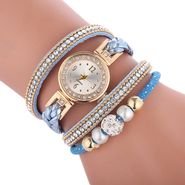 Diamond Women's Alloy Watch - Amazhona 