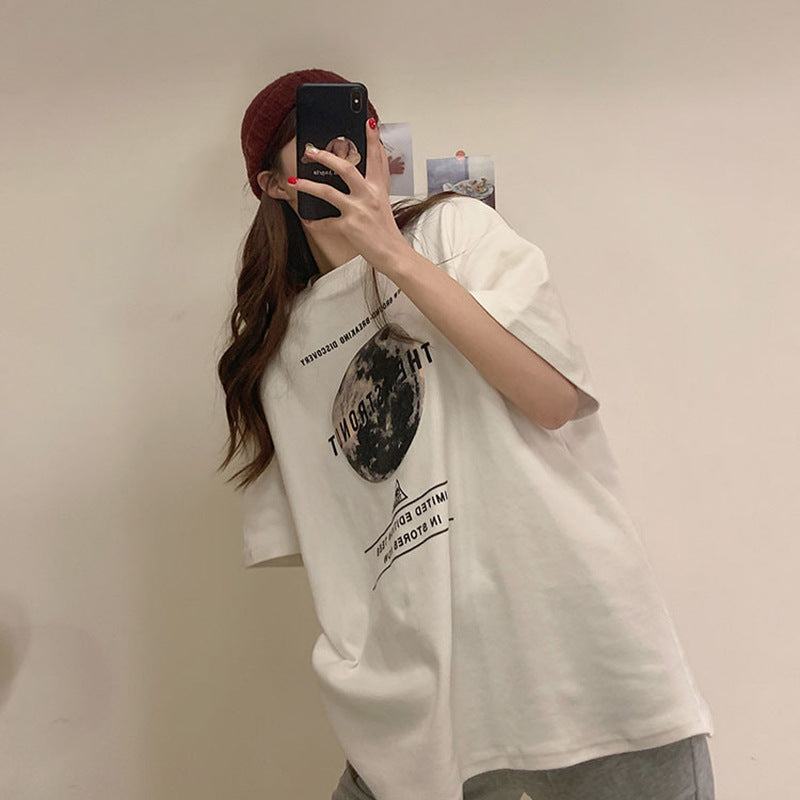 Harajuku style loose BF bottoming shirt top - Amazhona 