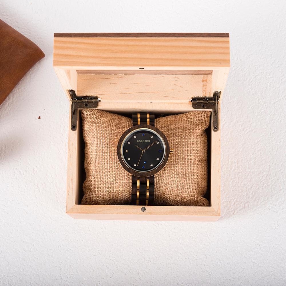 Ladies solid wood watches - Amazhona 