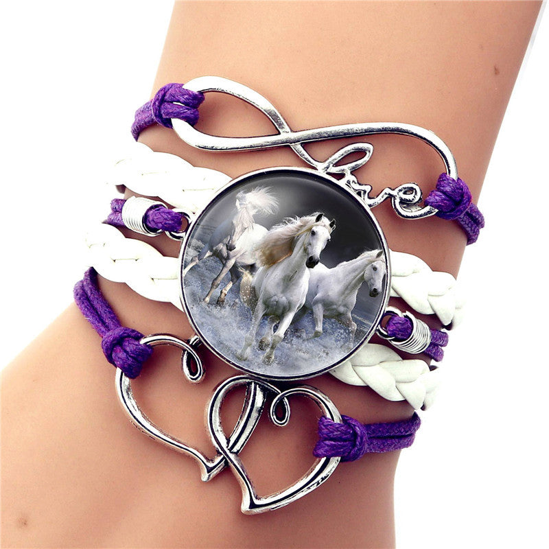 Time Gem Black Horse Bracelet - Amazhona 