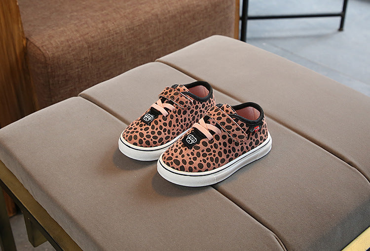 Leopard print children's sneakers - Amazhona 