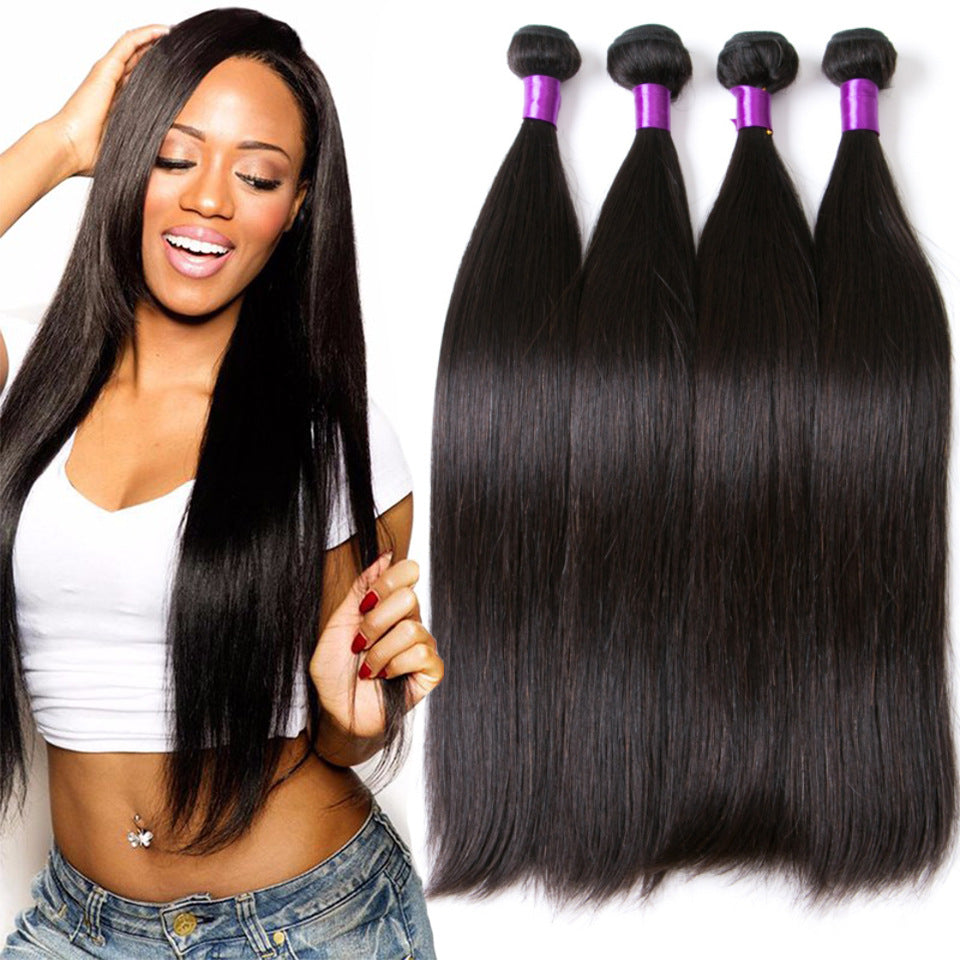 Human hair straight hair Brazilin human straight hair Brazil hot sale natural color - Amazhona 