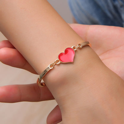 Fashion Love Jewelry Wholesale Retro Peach Heart Bracelet - Amazhona 