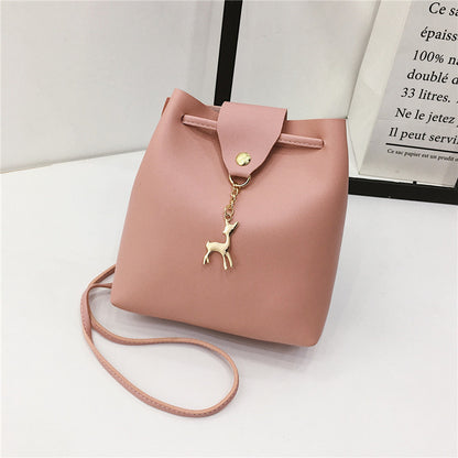 Summer new style pu female bag bucket - Amazhona 