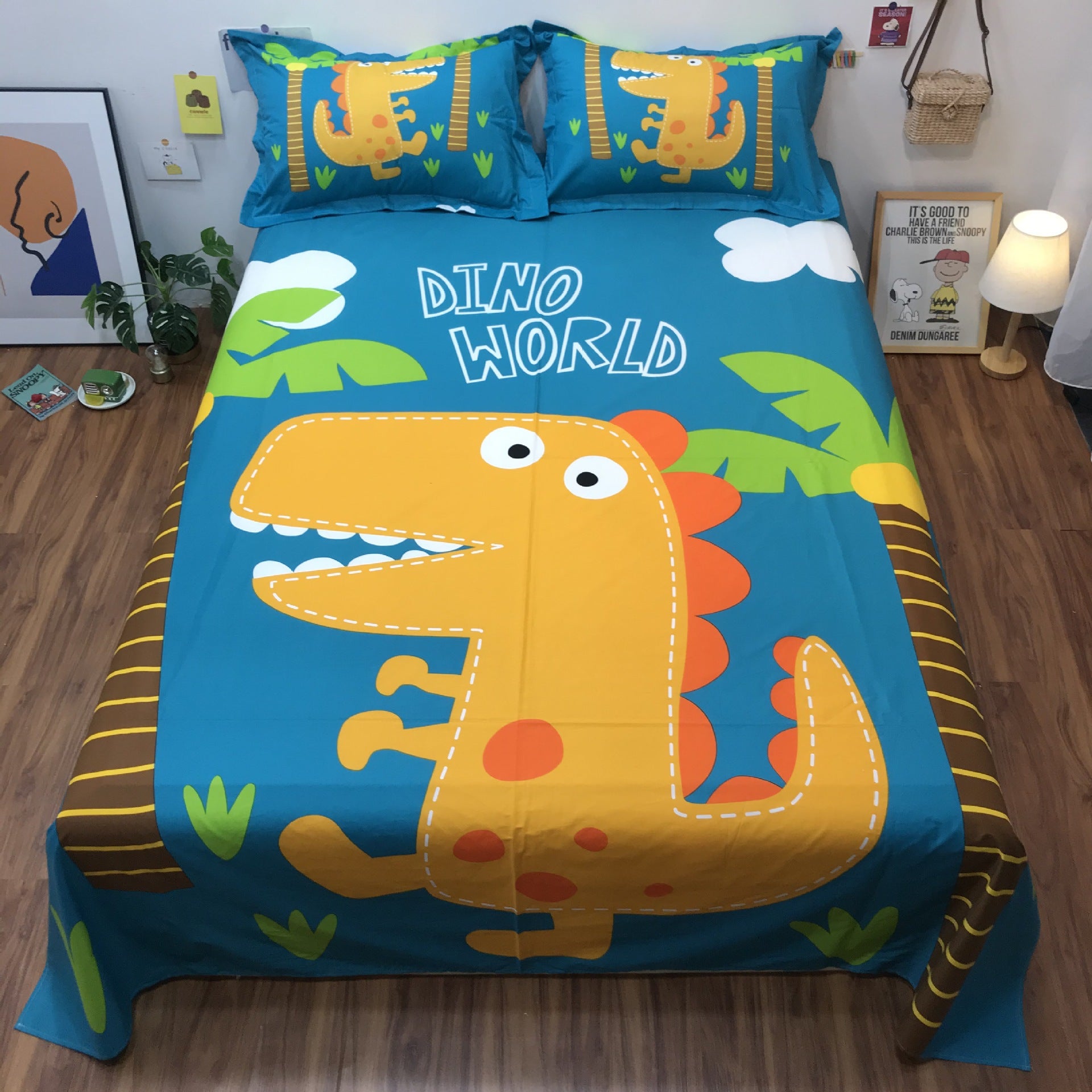 Cotton Cartoon Single Piece Can Be Equipped With Duvet Cover Sheet - Amazhona 