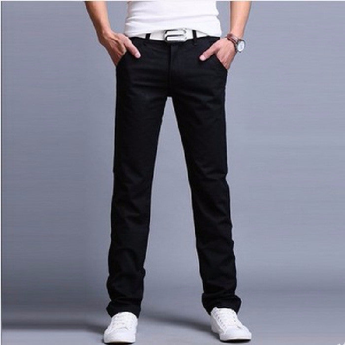 Trendy Slim Four Seasons Long Pants Men's Work Pants - Amazhona 