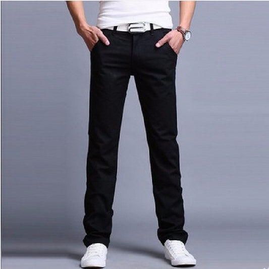 Trendy Slim Four Seasons Long Pants Men's Work Pants - Amazhona 