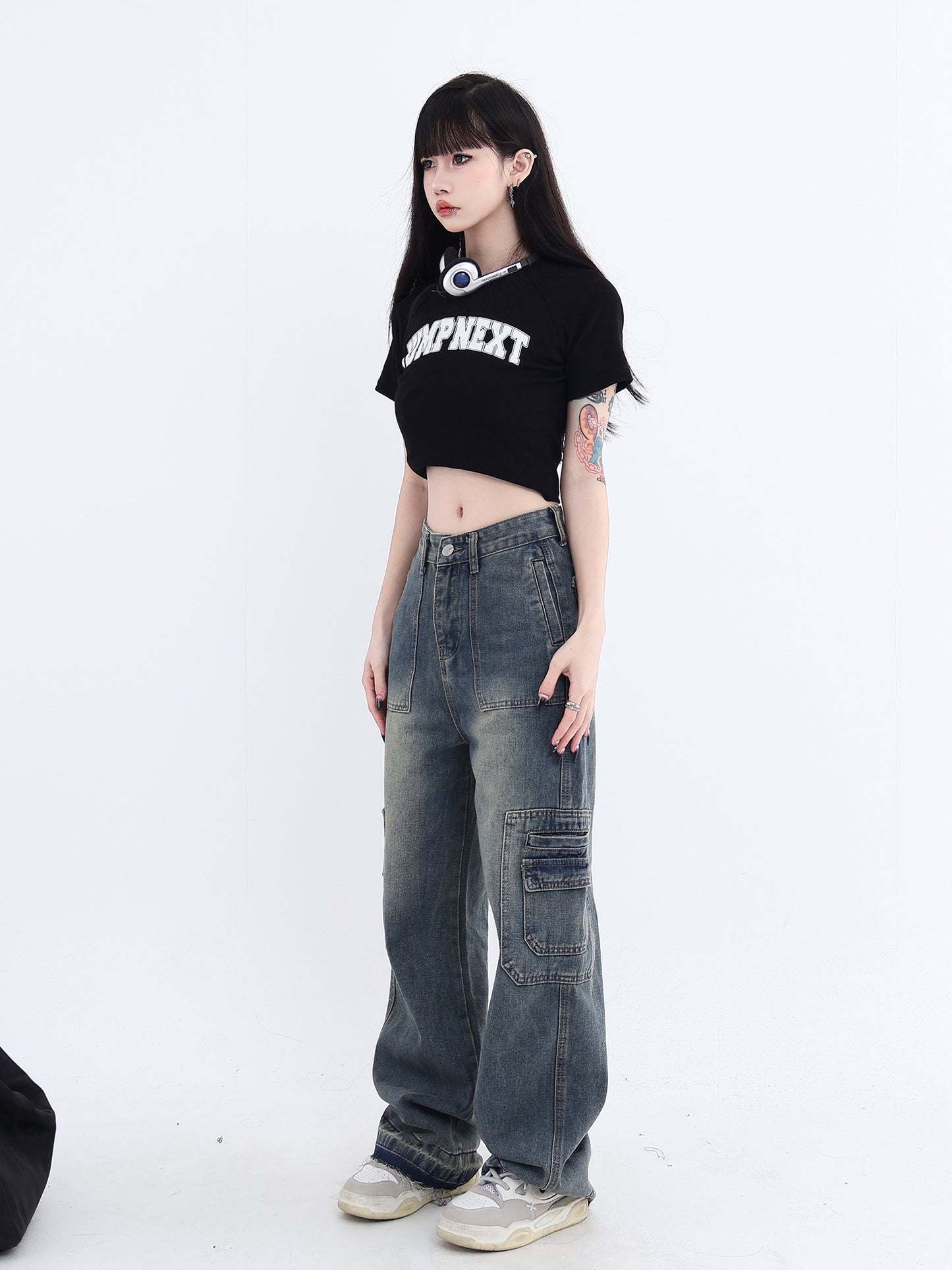 American Vintage High Waist Jeans Women's Wash