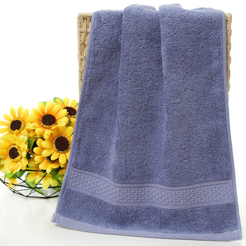 Pure cotton plain towel bath towel - Amazhona 