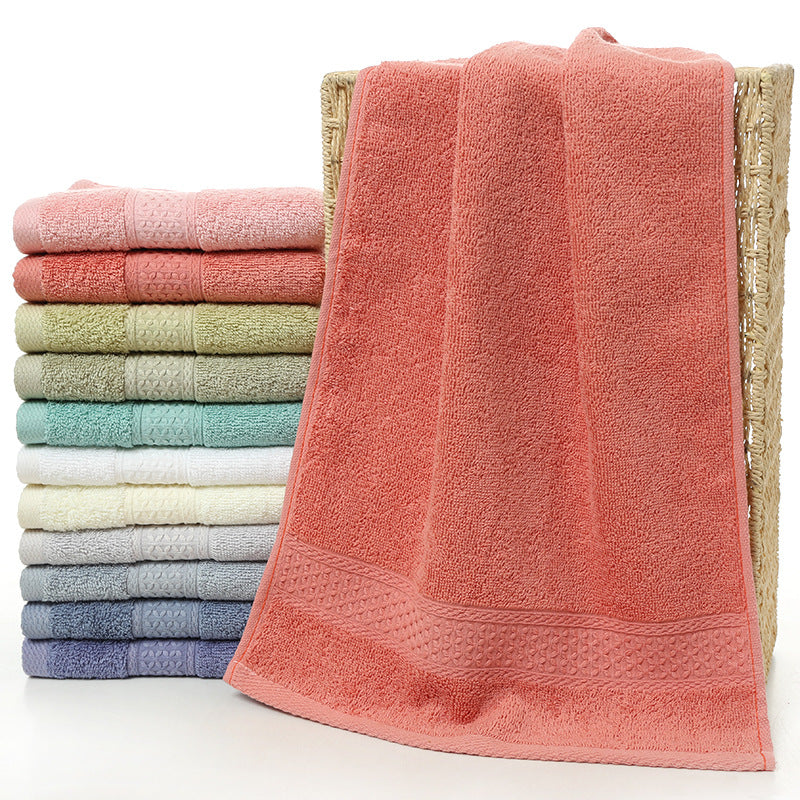 Pure cotton plain towel bath towel - Amazhona 