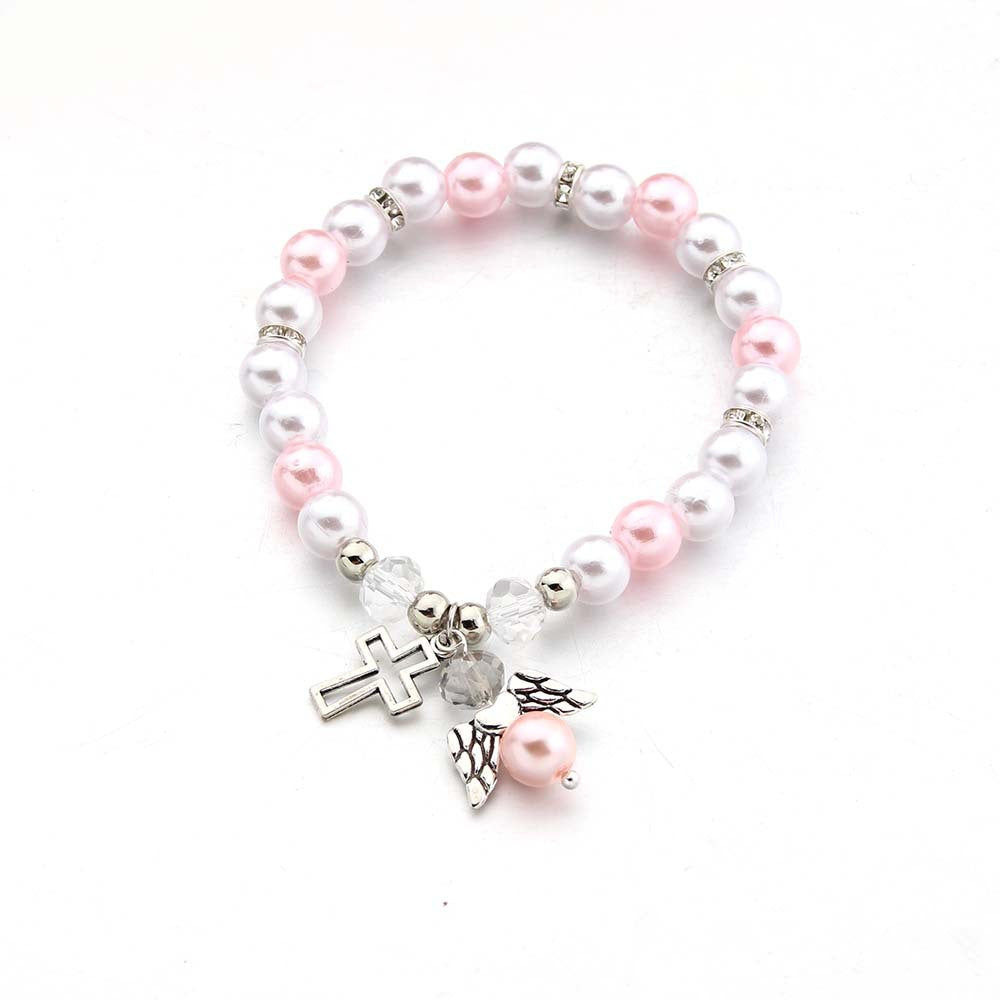 Hollowed-out Cross Angel Accessory Bracelet - Amazhona 