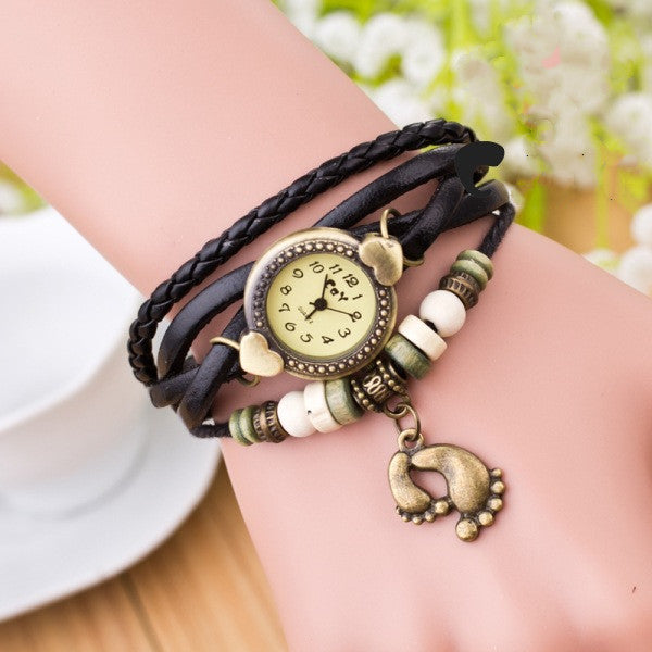 Foot bracelet vintage watch - Amazhona 