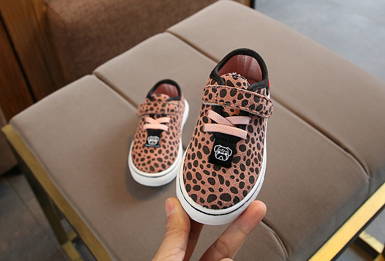 Leopard print children's sneakers - Amazhona 