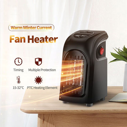 Winter Air Heater Fan Heater Electric Home Heaters Mini Room Air Wall Heater Ceramic Heating Warmer Fan For Home Office Camping - Amazhona 