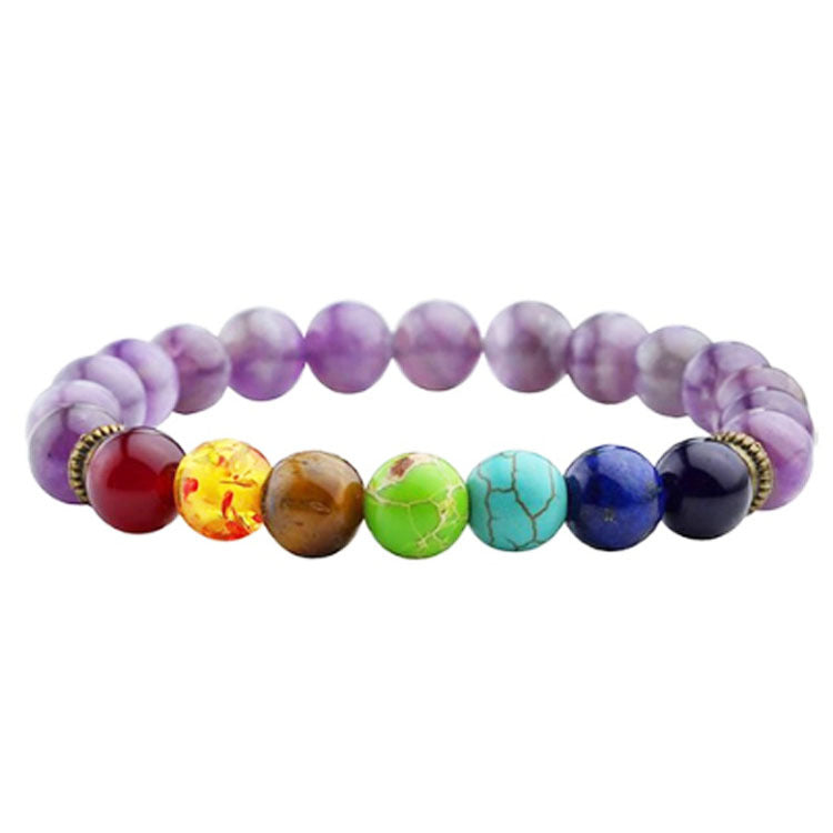 Colorful Chakra Yoga Energy Bracelet - Amazhona 