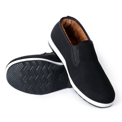 Cloth Shoes With Velvet And Thick Two Cotton Shoes For Men Injection Molding - Amazhona 