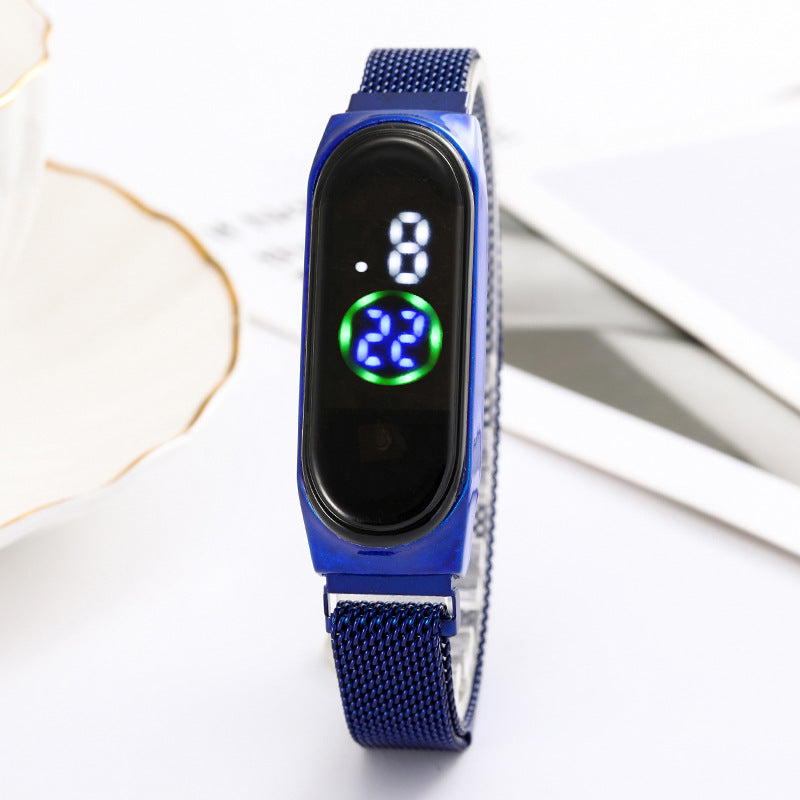 Touch Screen LED Mesh Belt Watch - Amazhona 