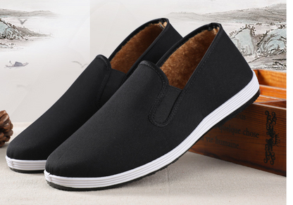 Cloth Shoes With Velvet And Thick Two Cotton Shoes For Men Injection Molding - Amazhona 