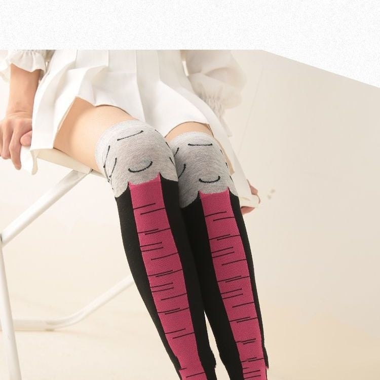 Funny Chicken Feet Socks Thin Over The Knee Long Socks - Amazhona 